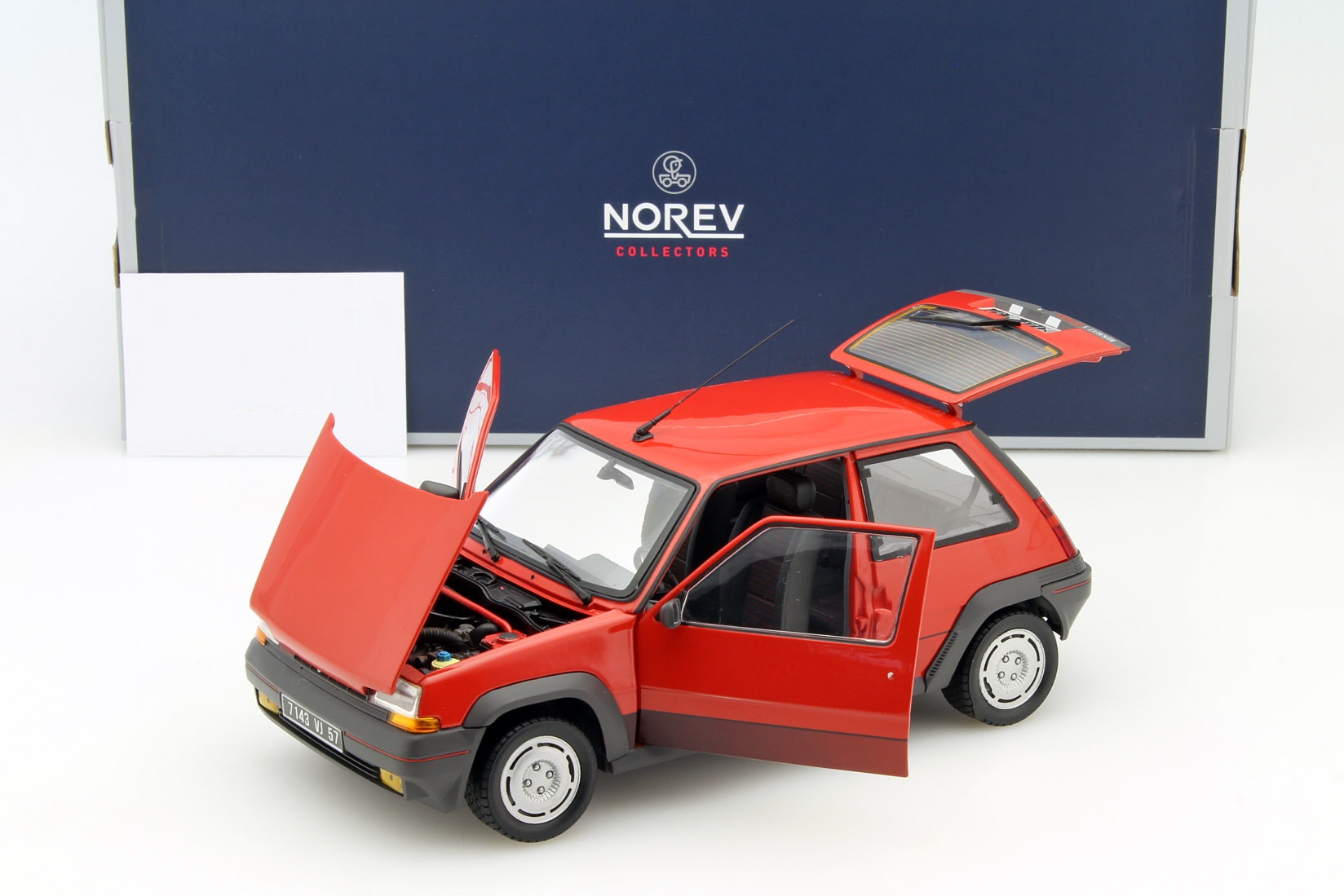 RENAULT SUPER 5 GT TURBO 1986 Red - ダイキャストモデル