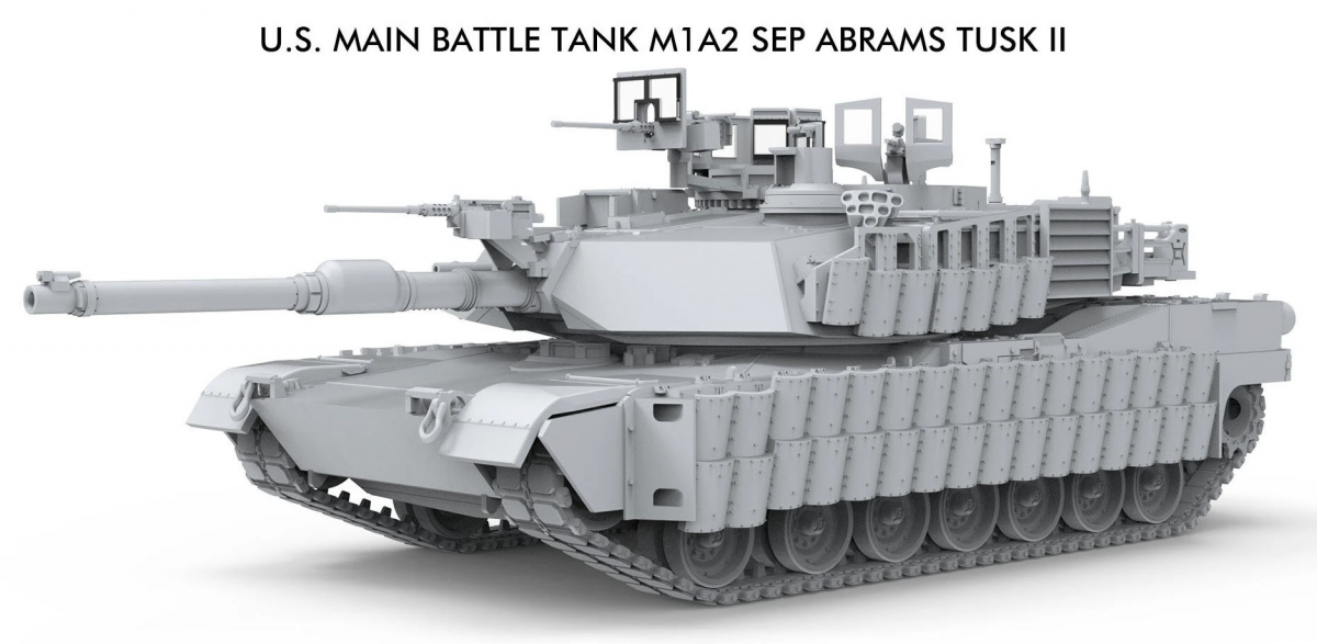 US M1A2 Sep Abrams Tusk II Meng Model -72003