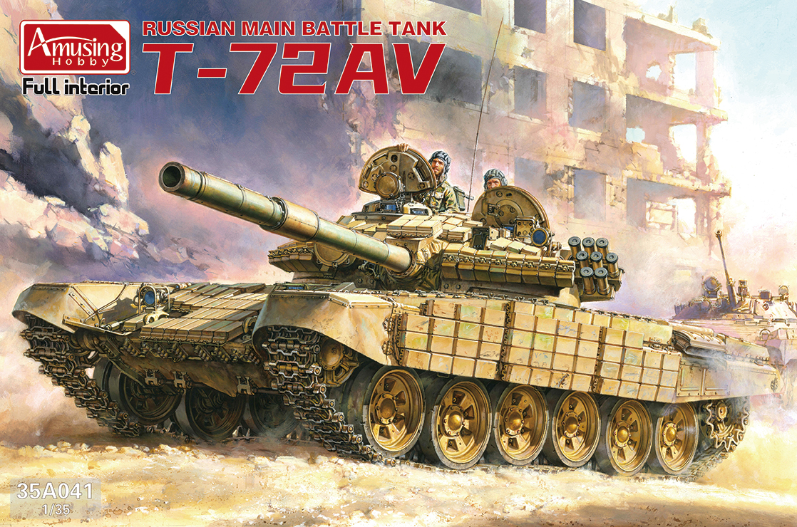 【期間限定】 Main Russian Battle 35A041 Hobby Amusing AV T-72 Tank 戦車、軍用車両