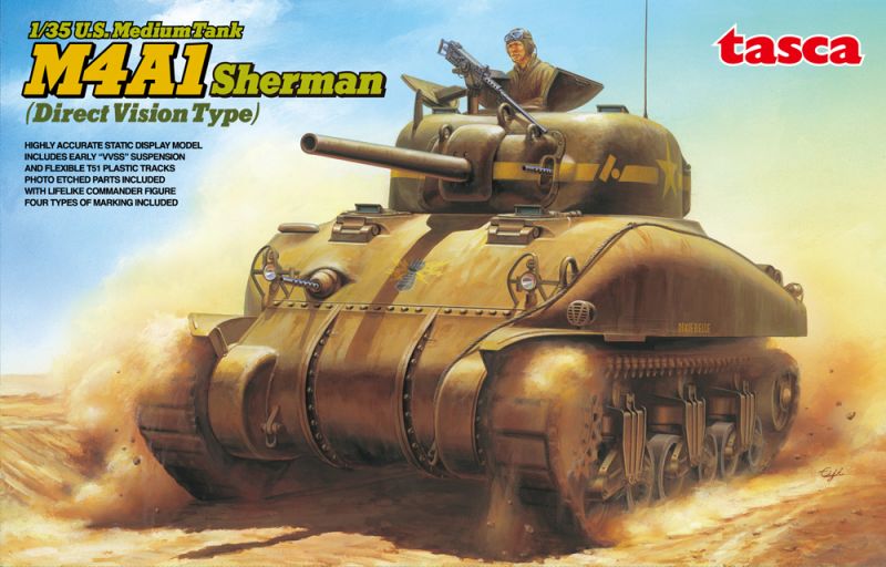M4A1 Sherman - Direct Vision Type Asuka model -35-025