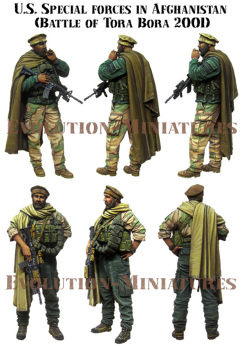 タリバーン　Afghanistan, July 2005　ミリタリー　ジオラマ U.S.Special forces in Afghanistan ( Battle of Tora Bora 2001