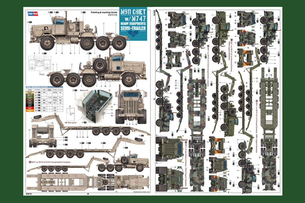 M911 C-HET w/m747 Heavy Equipment Semi-Trailer Hobby Boss 85519 M911 C-HET w/m747 Heavy Equipment Semi-Trailer Hobby Boss 85519