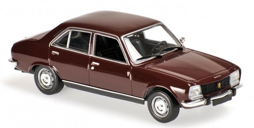 Peugeot 504 1970 (dark red) - ダイキャストモデル - Minichamps