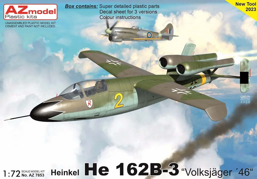 Heinkel He 162B-3 'Volksjager 46' AZ-Model 7853